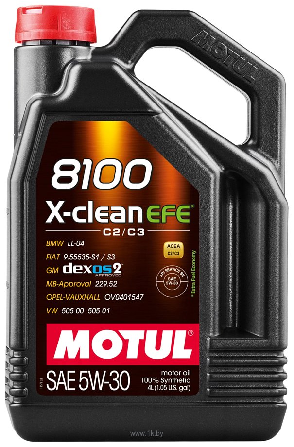 Фотографии Motul 8100 X-Clean EFE 5W-30 4л