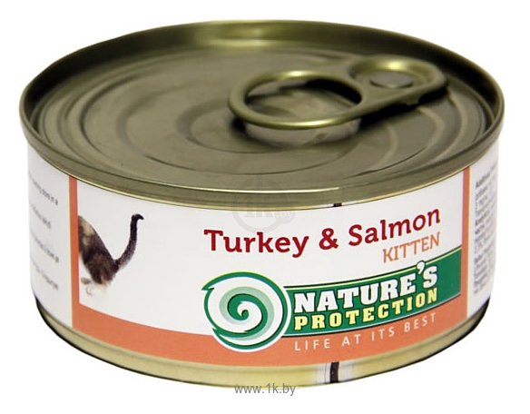Фотографии Nature's Protection Консервы Kitten Turkey & Salmon (0.1 кг) 1 шт.