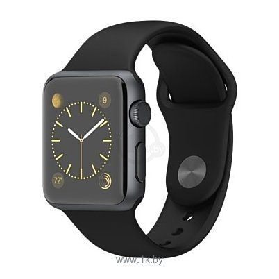 Фотографии Apple Watch Sport 38mm Space Gray with Black Sport Band (MJ2X2)