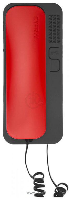 Фотографии Cyfral Unifon Smart D (графитовый, с красной трубкой)
