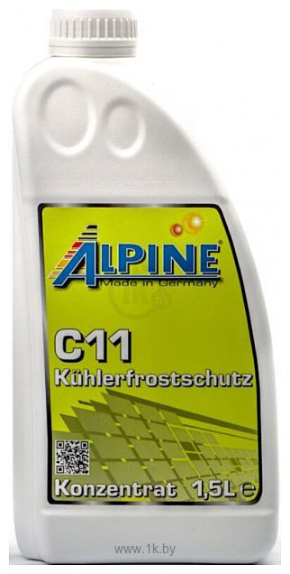 Фотографии Alpine Kuhlerfrostschutz C11 0101141 (1.5л, желтый)