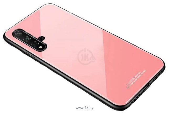 Фотографии Case Glassy для Huawei Nova 5T/Honor 20 (розовый)