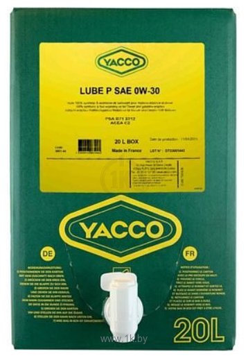 Фотографии Yacco Lube P 0W-30 20л