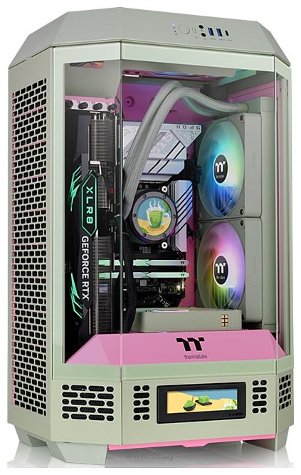 Фотографии Thermaltake The Tower 300 Matcha Plum CA-1Y4-00SJWN-00