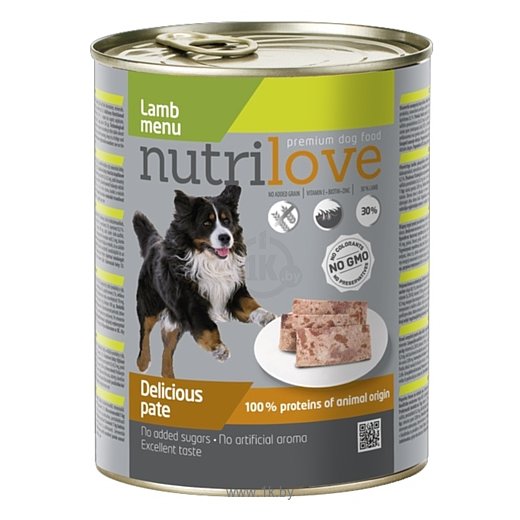 Фотографии Nutrilove (0.8 кг) 1 шт. Dogs - Delicious pate - Lamb menu