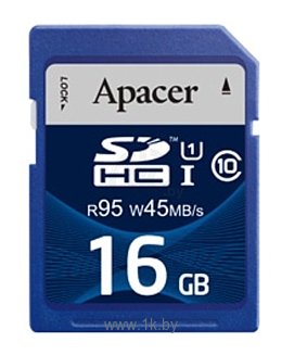 Фотографии Apacer SDHC Class 10 UHS-I U1 (R95 W45 MB/s) 16GB