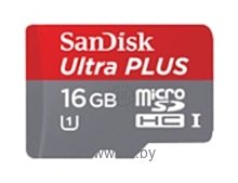 Фотографии Sandisk Ultra PLUS microSDHC Class 10 UHS Class 1 16GB + SD adapter