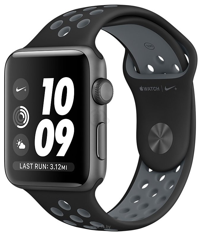 Фотографии Apple Watch Nike+ 42mm Space Gray with Black/Cool Gray Band (MNYY2)