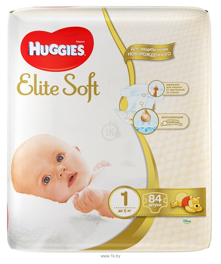 Фотографии Huggies Elite Soft 1 (3-5 кг) 84 шт.