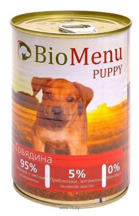 Фотографии BioMenu (0.41 кг) 12 шт. Puppy консервы для щенков с говядиной
