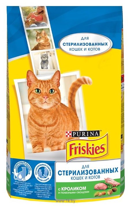 Фотографии Friskies Для стерилизованных кошек и котов с кроликом и полезными овощами (2 кг)