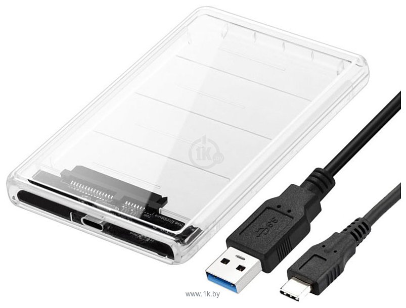 Фотографии USBTOP SATA – USB-C – USB3.0 (пластик, прозрачный)