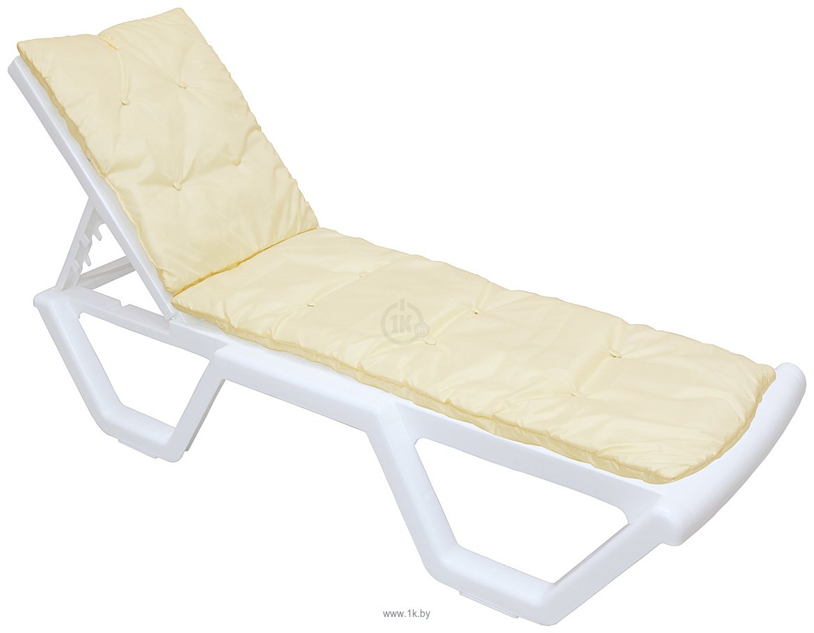 Фотографии ComfortProm белый с подушкой и регулируемой спинкой, пластиковый