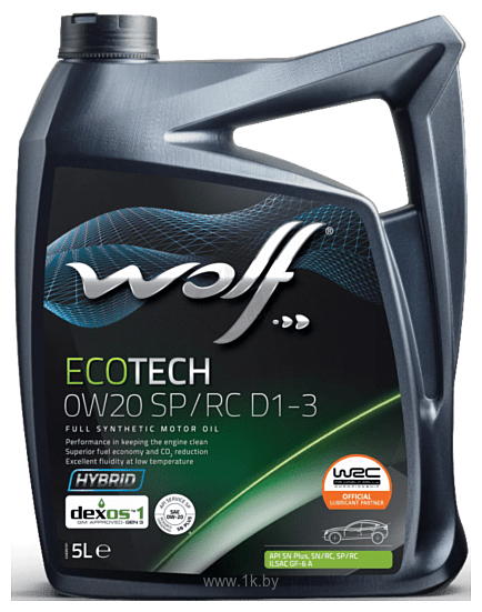 Фотографии Wolf EcoTech 0W-20 SP/RC D1-3 5л