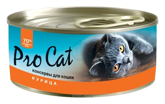 Фотографии Pro Cat Для кошек курица консервы (0.1 кг) 1 шт.