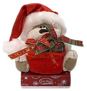Фотографии Fizzy Moon Мишка в костюме Деда Мороза с подарком (10 см) (60530.7)