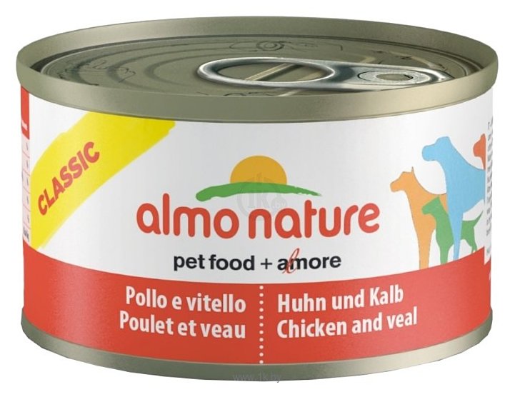 Фотографии Almo Nature Classic Adult Dog Chicken and Veal (0.095 кг) 1 шт.