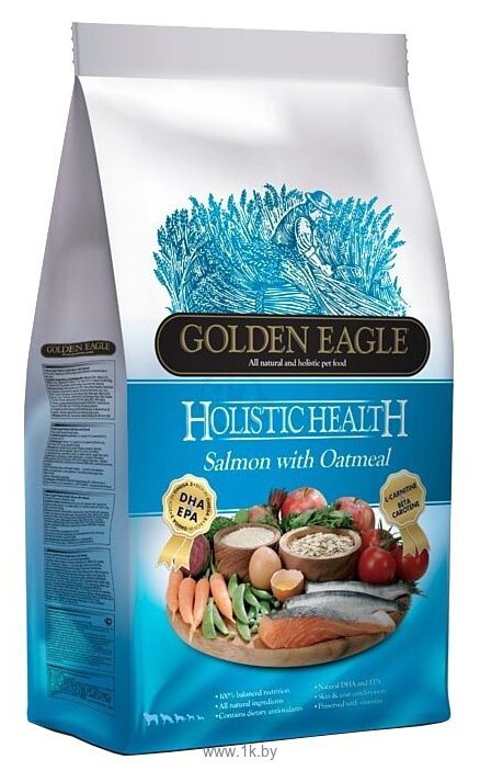 Фотографии Golden Eagle (2 кг) Holistic Health Salmon with Oatmeal Formula 22/12