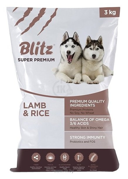 Фотографии Blitz Adult Dog Lamb & Rice All Breeds dry (3 кг)