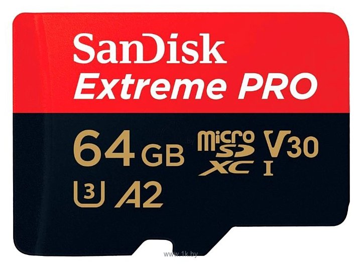 Фотографии SanDisk Extreme Pro microSDXC Class 10 UHS Class 3 V30 A2 170MB/s 64GB + SD adapter