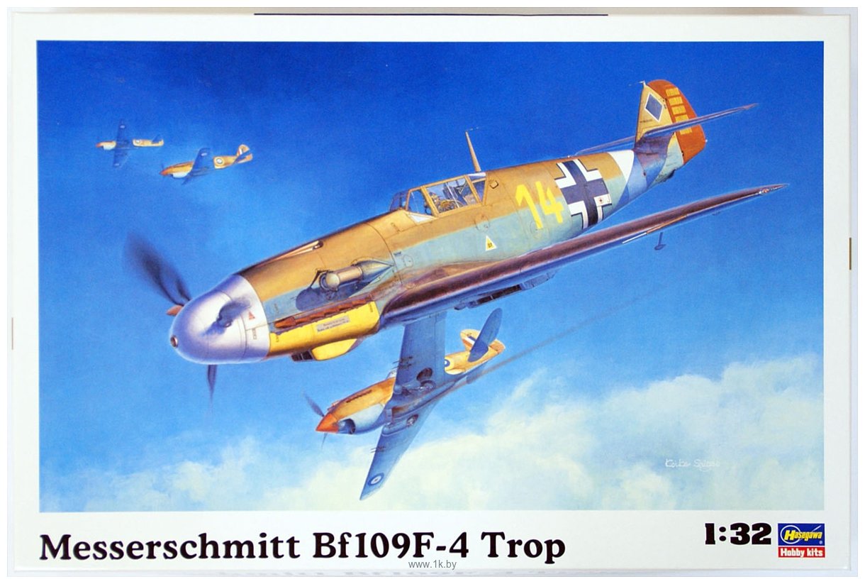 Фотографии Hasegawa Истребитель Messerschmitt BF109 F-4 TROP