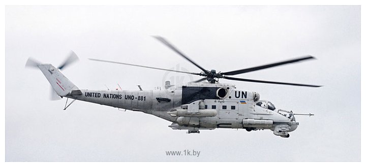 Фотографии Hasegawa Ударный вертолет Mi 24 Hind "United Nations"