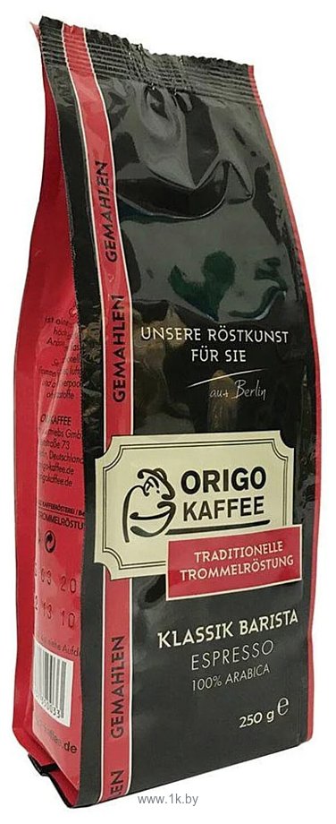 Фотографии ORIGO Kaffee Klassik Barista в зернах 250