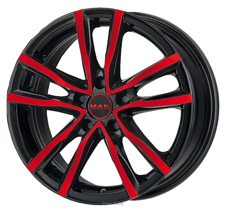 Фотографии Mak Milano 7x17/5x114.3 D76 ET40 Black&Red Фотографии Mak Milano 7x17/5x114.3 D76 ET40 Black&Red