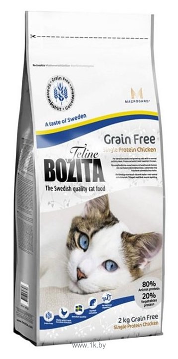Фотографии Bozita (2 кг) Feline Grain Free Single Protein Chicken