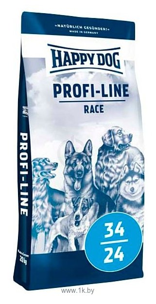 Фотографии Happy Dog Profi-Line Race 34/24 для взрослых собак с очень высокими потребностями в энергии (20 кг)