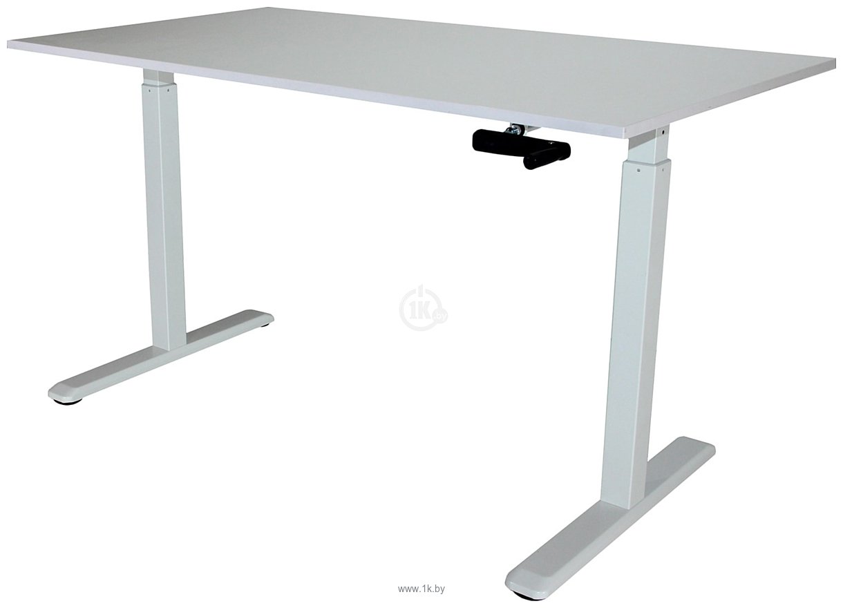 Фотографии ErgoSmart Manual Desk (альпийский белый/белый)