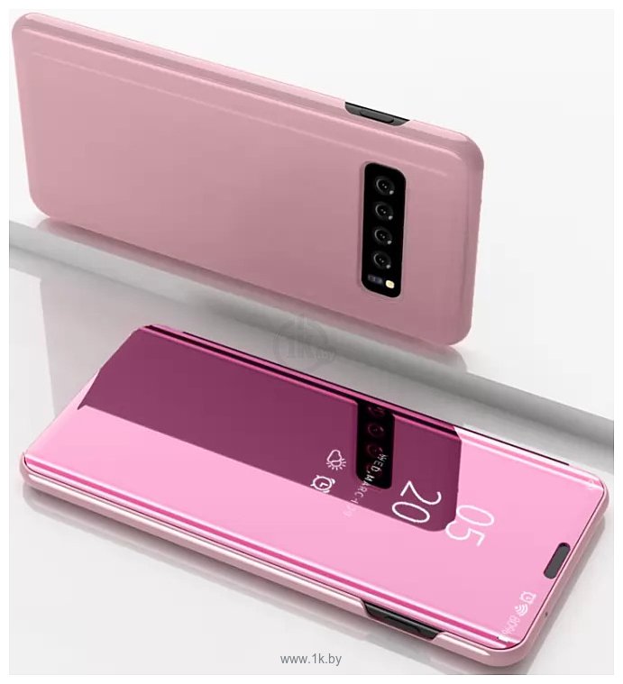 Фотографии Case Smart view для Samsung Galaxy S10 (розовое золото)