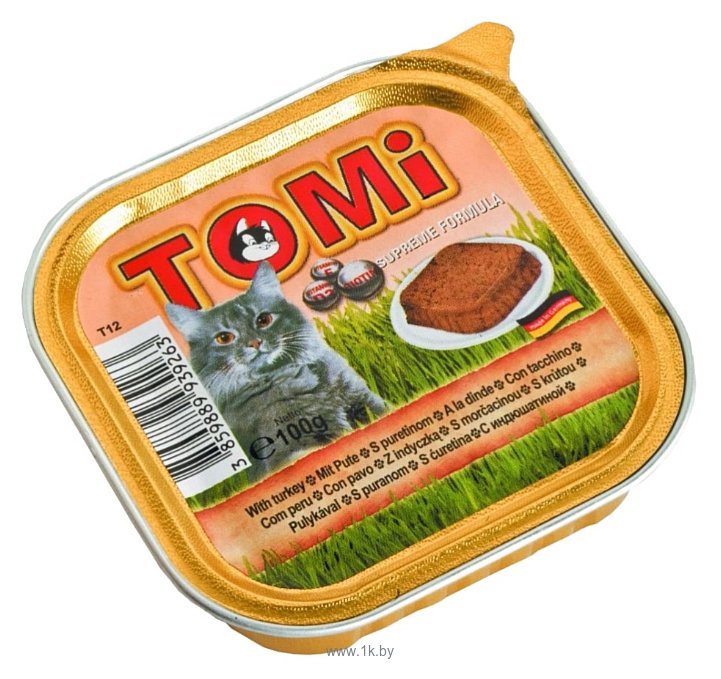 Фотографии ToMi (0.1 кг) 1 шт. Ламистер для кошек с индейкой