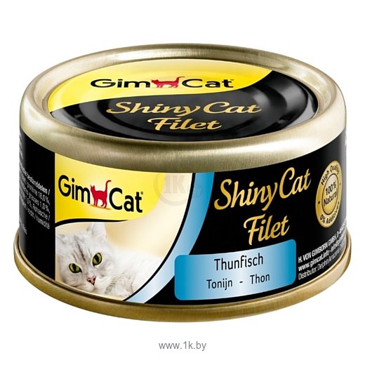 Фотографии GimCat (0.07 кг) 24 шт. ShinyCat Filet тунец консервы