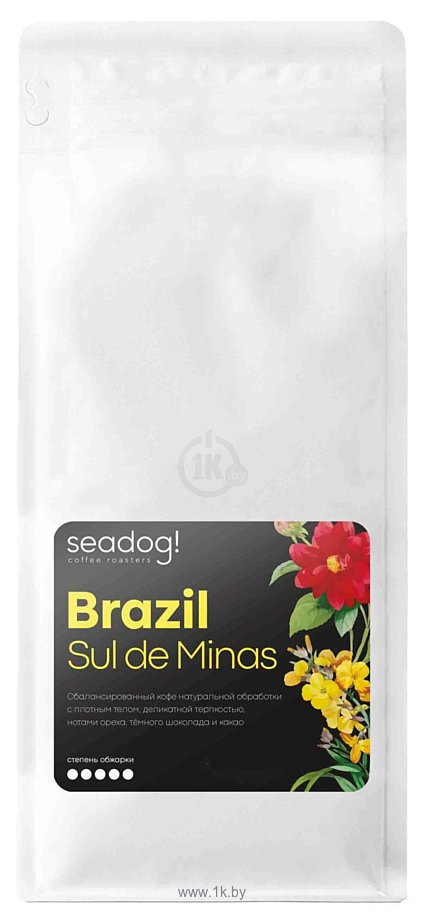 Фотографии Seadog Brazil Sul De Minas темная обжарка в зернах 1 кг