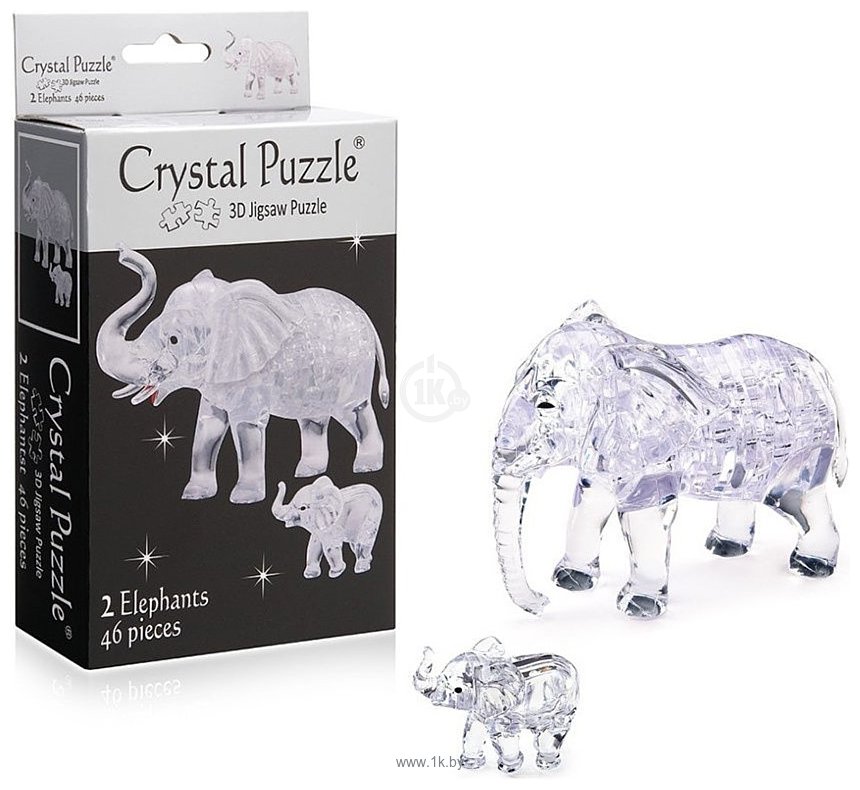 Фотографии Crystal Puzzle Два слона 90235