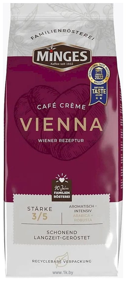 Фотографии Minges Cafe Creme Vienna зерновой 1 кг
