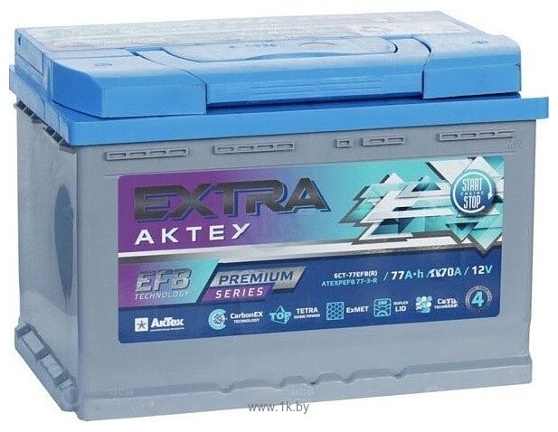 Фотографии АкТех Extra EFB R+ (77Ah)