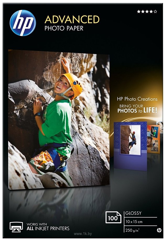 Фотографии HP Advanced Glossy Photo Paper 10x15 100 листов (Q8692A)