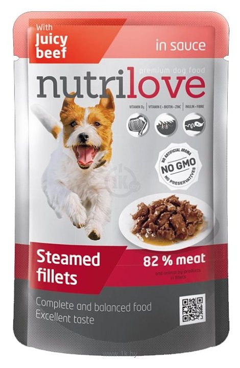 Фотографии nutrilove Dogs - Steamed fillets with juicy beef