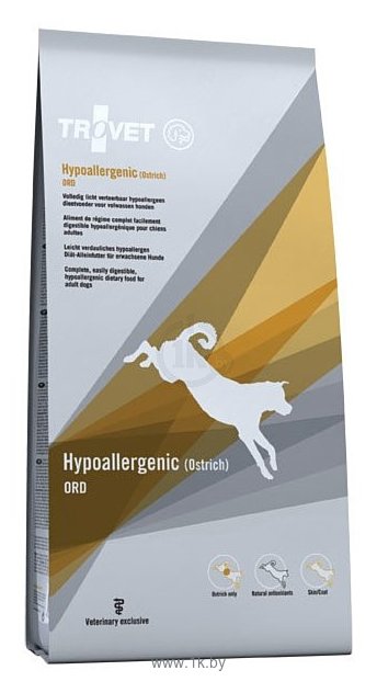 Фотографии TROVET (3 кг) Dog Hypoallergenic OPD (Ostrich) dry
