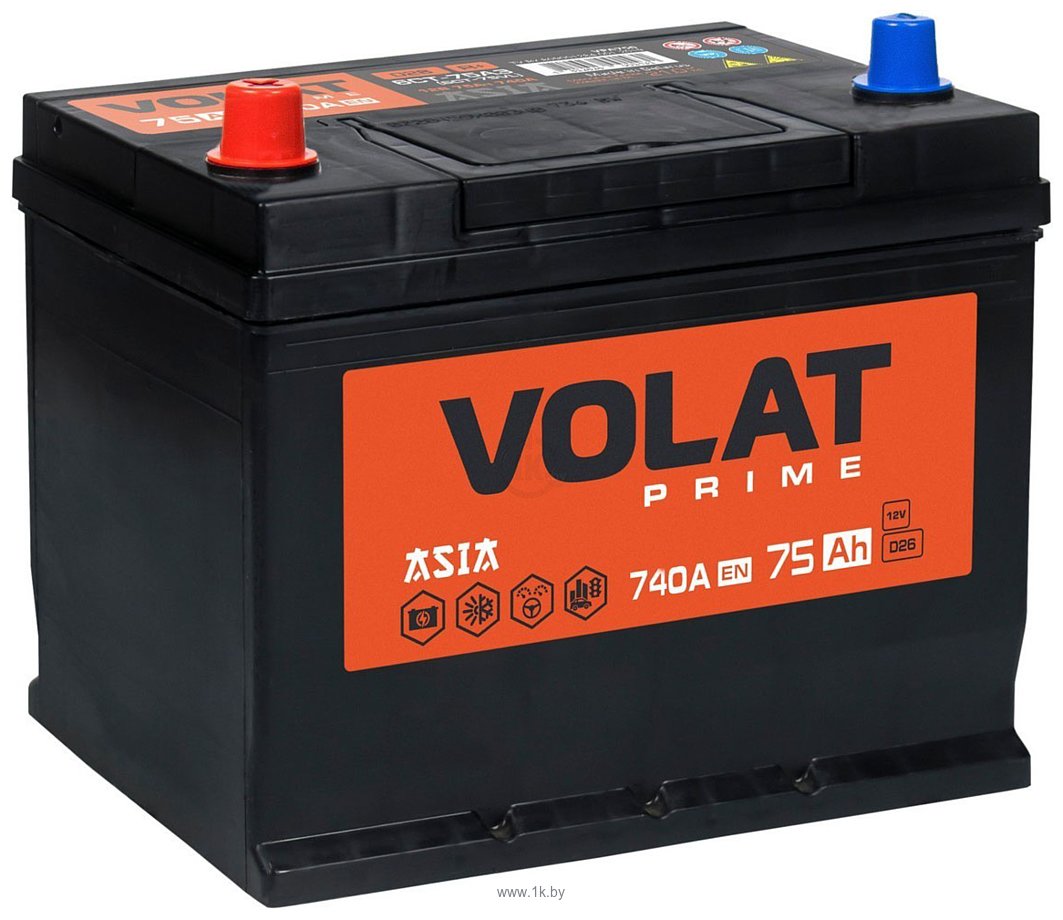 Фотографии VOLAT 75 Ah Volat Prime Asia R+