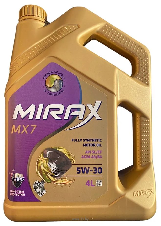 Фотографии Mirax MX7 5W-30 SL/CF A3/B4 4л