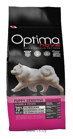 Фотографии OptimaNova Puppy Sensitive Salmon & Potato (12 кг)