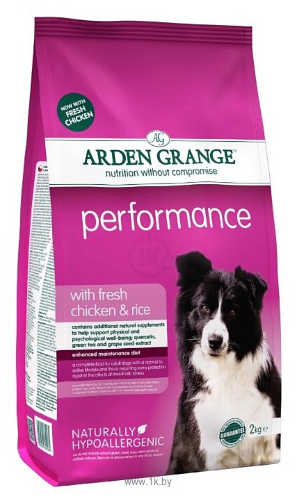 Фотографии Arden Grange (2 кг) Performance курица и рис сухой корм для взрослых активных собак