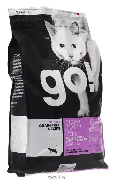 Фотографии GO! (7.26 кг) Fit + Free Grain Free Cat Recipe (Turkey, chicken, trout, duck)