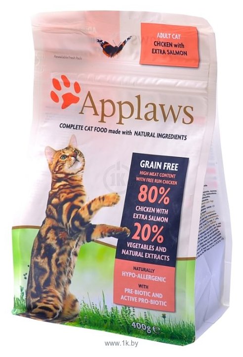 Фотографии Applaws (0.4 кг) Adult Cat Chicken with Extra Salmon