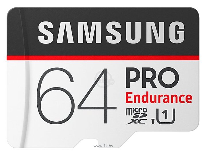 Фотографии Samsung microSDXC PRO Endurance UHS-I U1 100MB/s 64GB + SD adapter