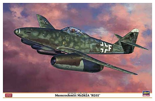 Фотографии Hasegawa Истребитель Messerschmit Me262A KG51