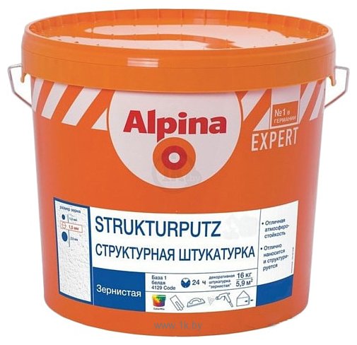 Фотографии Alpina Expert Strukturputz K 20. База 1 (16 кг)